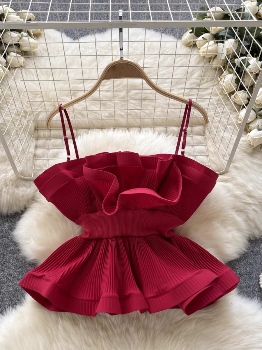 Forbidden love ruffle top TZZ2006 images